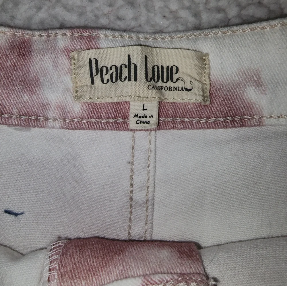 NWT Dolls Kill Trendy, Bad Ass Pink Clouds Stretchy Jeans - Picture 3 of 10